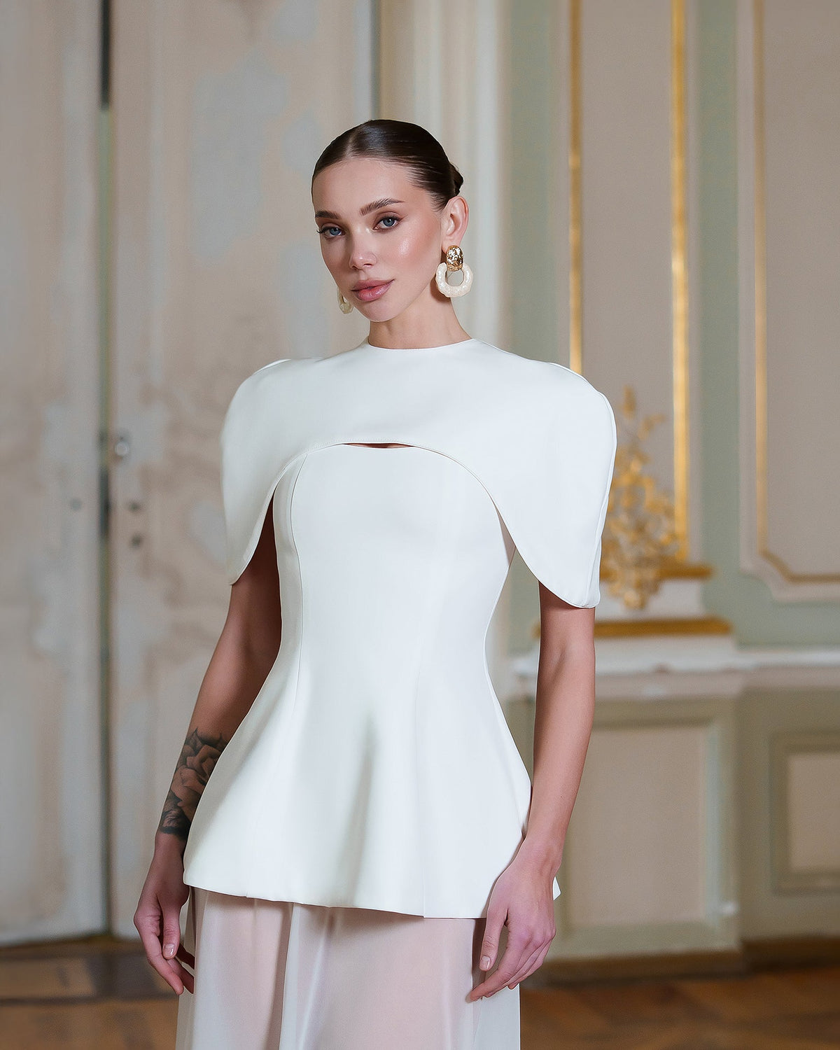 Enigma Dress, Beyaz, fotoğraf 3