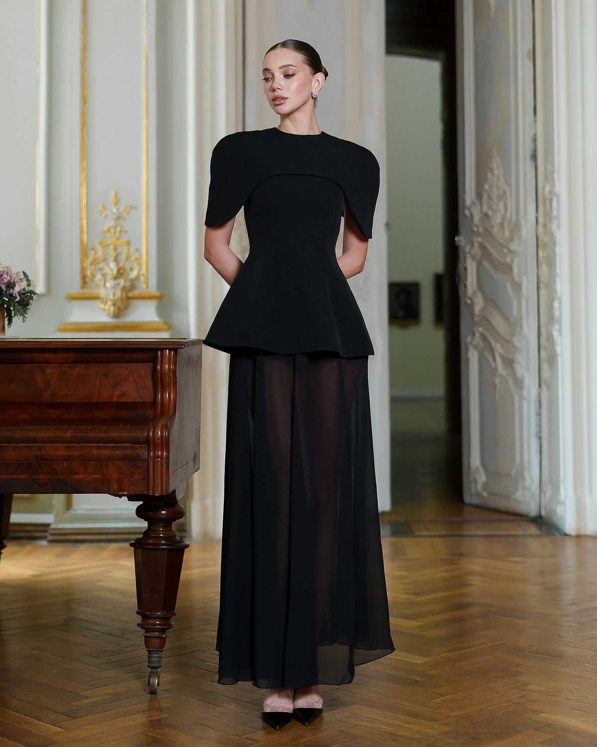 Enigma Dress, Siyah, fotoğraf 1