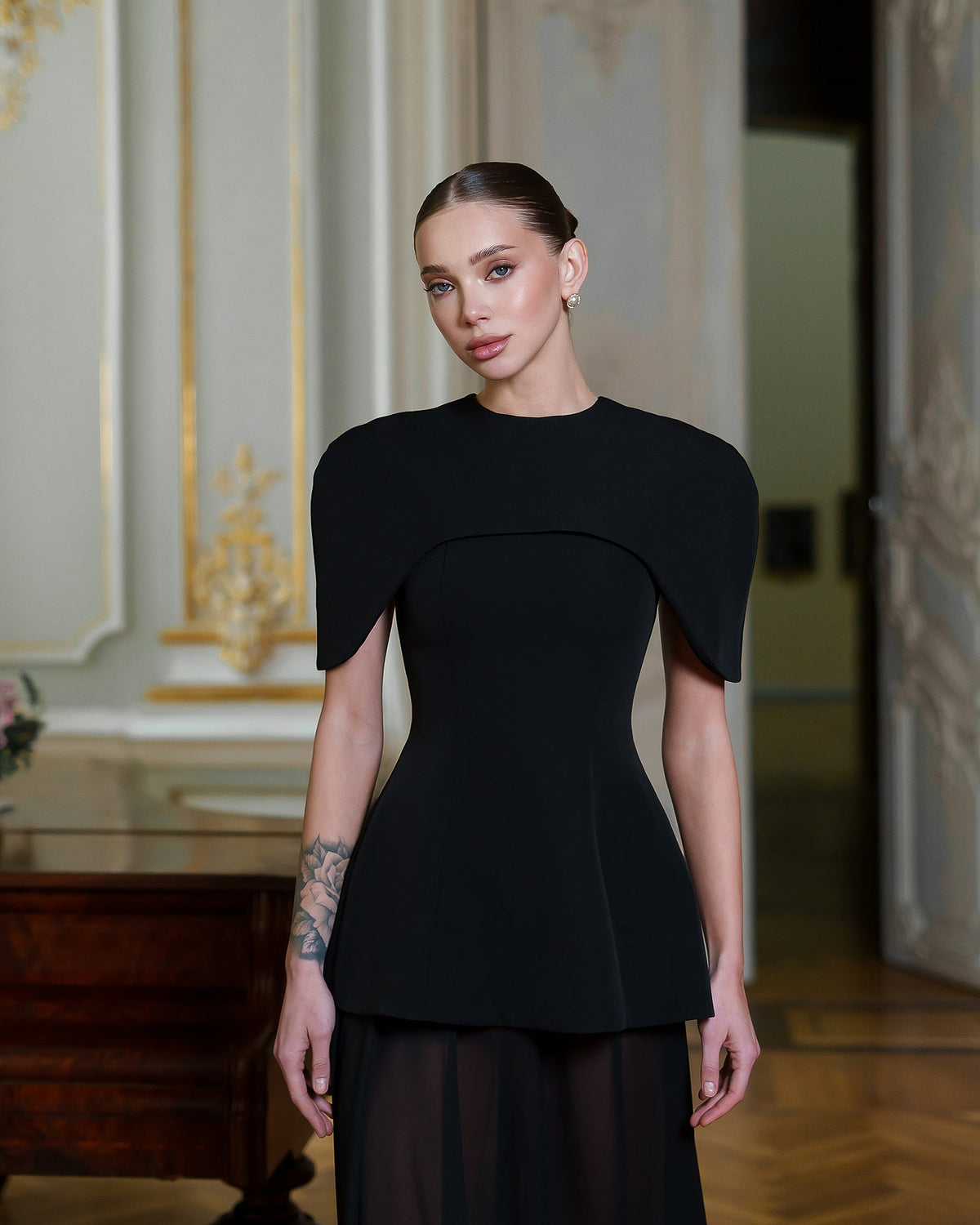 Enigma Dress, Siyah, fotoğraf 3