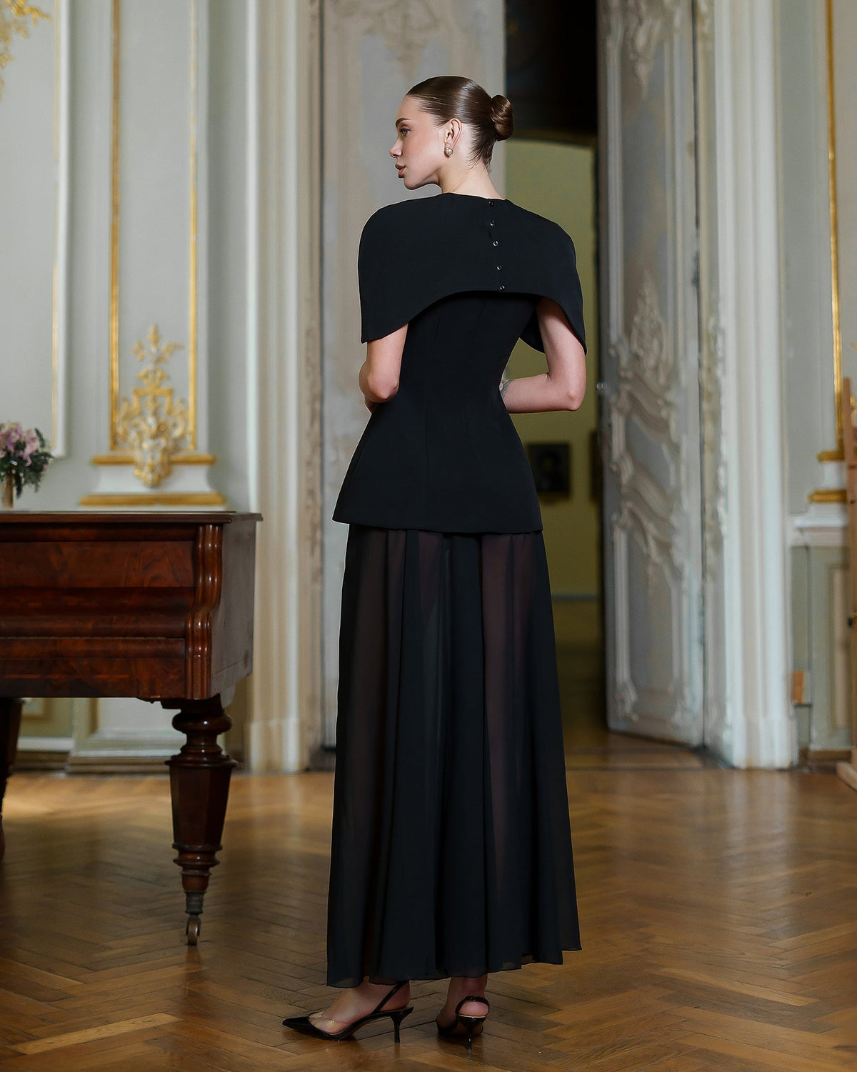 Enigma Dress, Siyah, fotoğraf 2