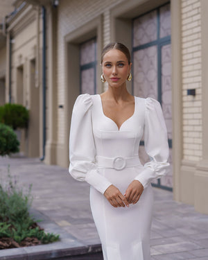 Eva Bridal Midi Dress