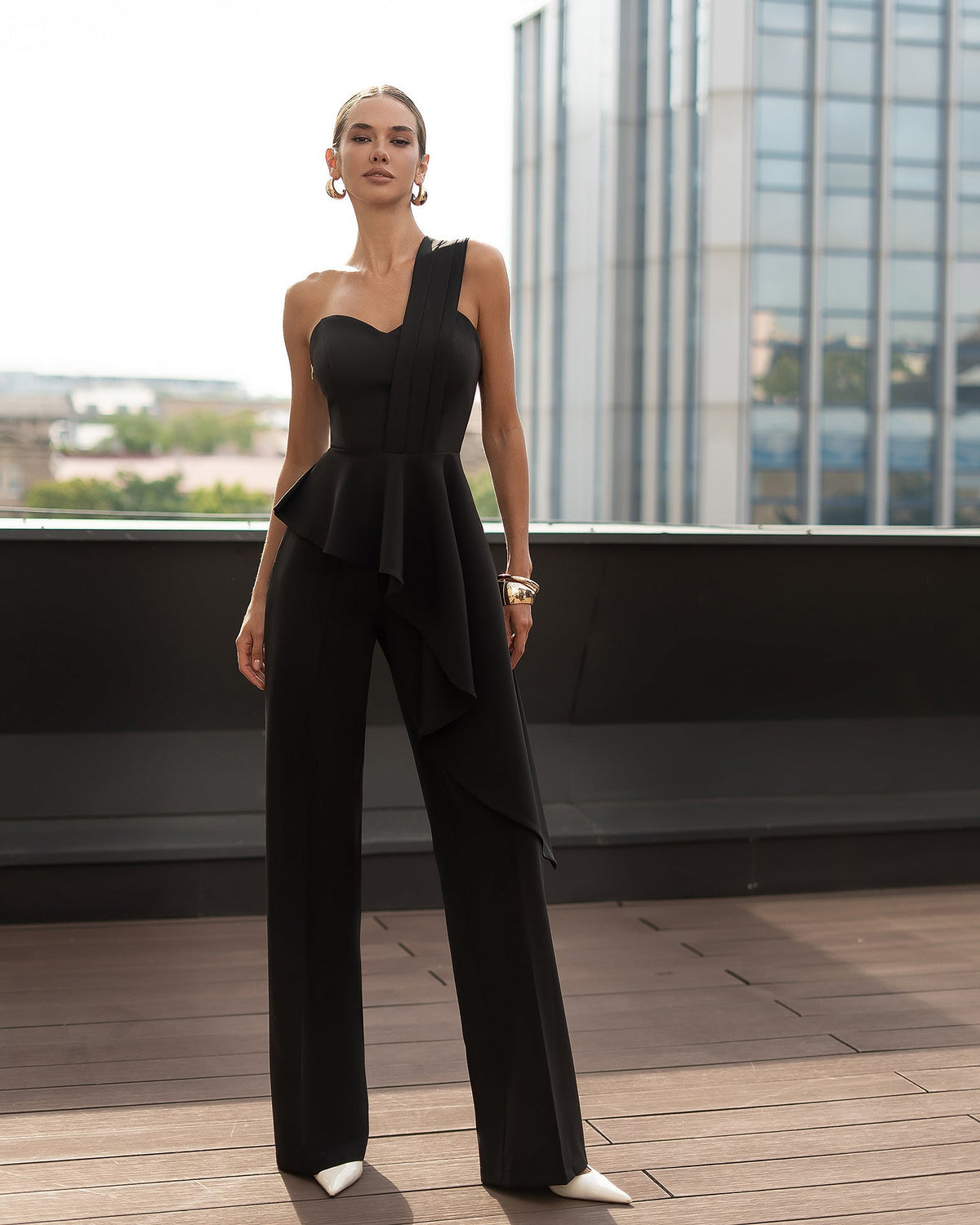 Kseniia Peplum Set, Siyah, fotoğraf 1