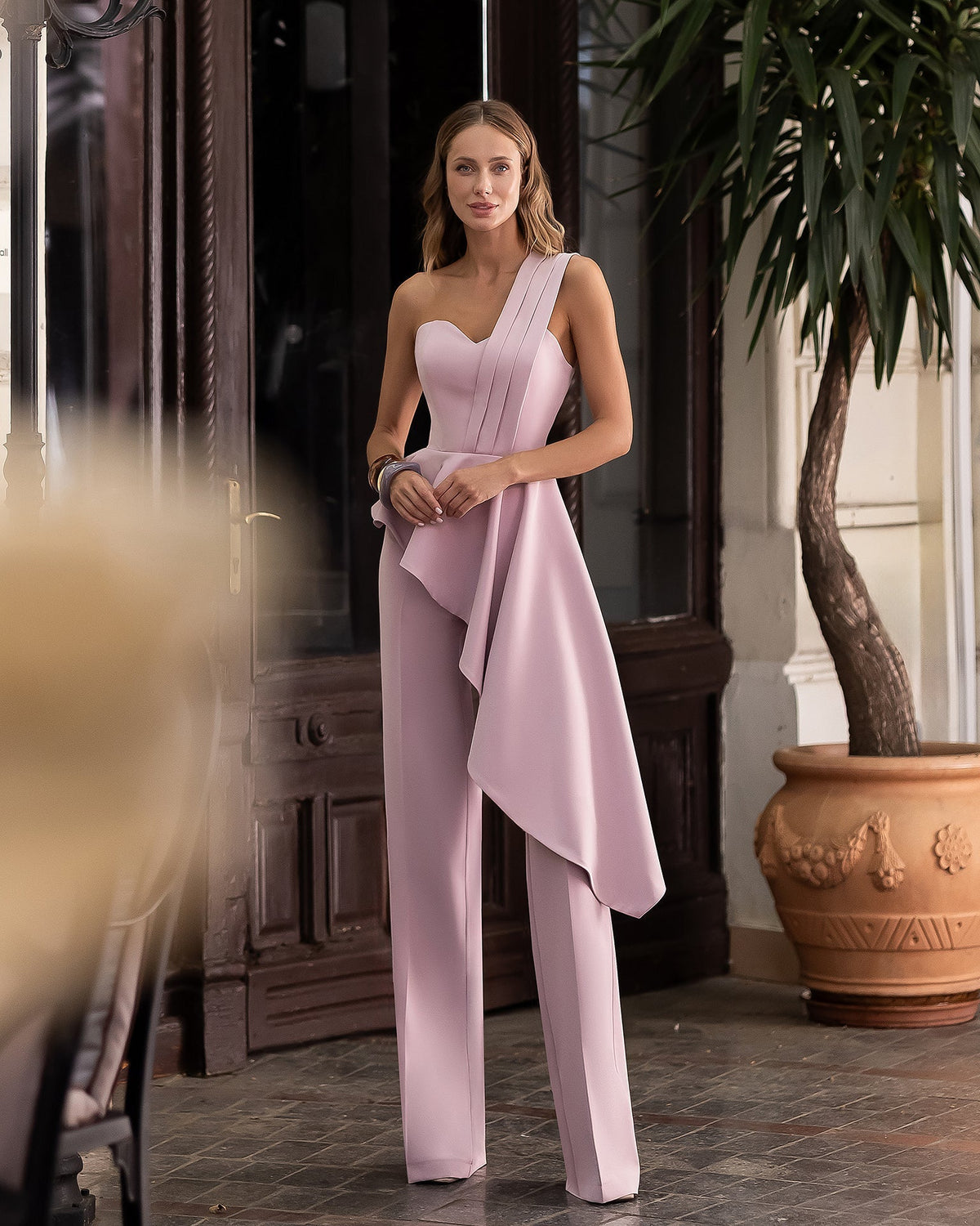 Kseniia Peplum Set, Pudra, fotoğraf 1