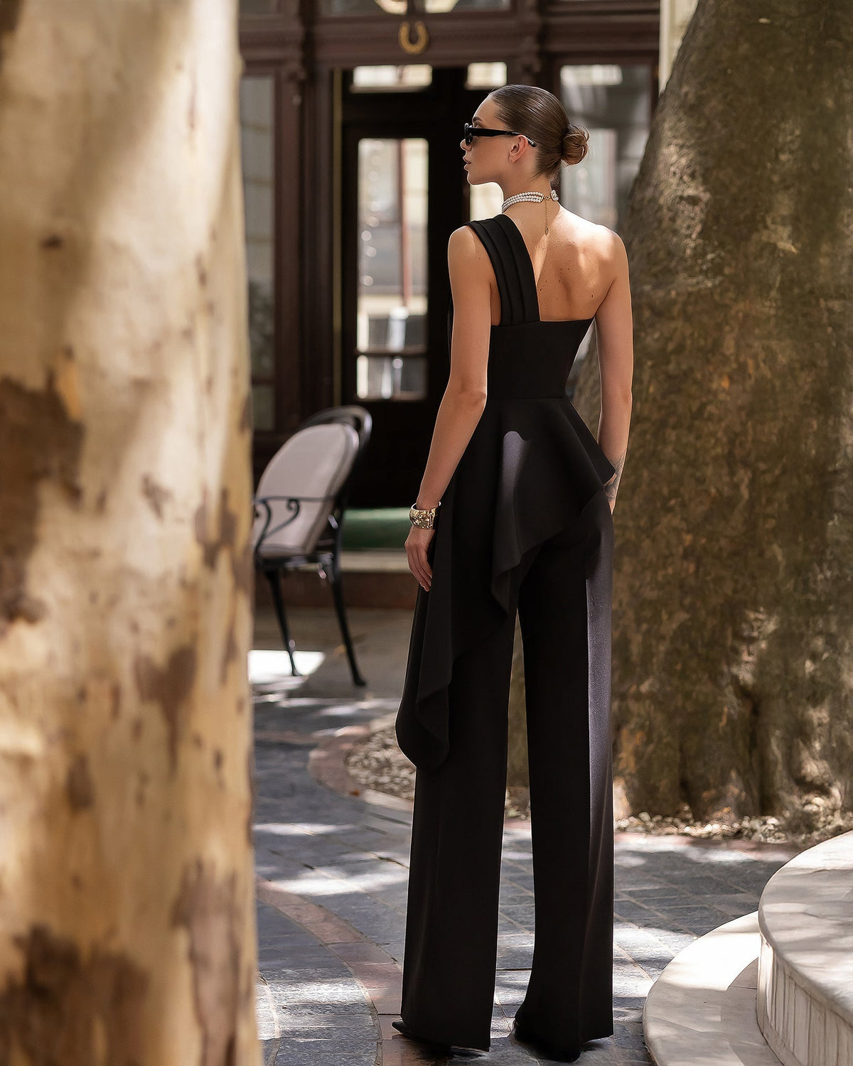 Kseniia Peplum Set, Siyah, fotoğraf 2