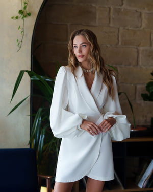 Liteyne Bridal Wrap Dress