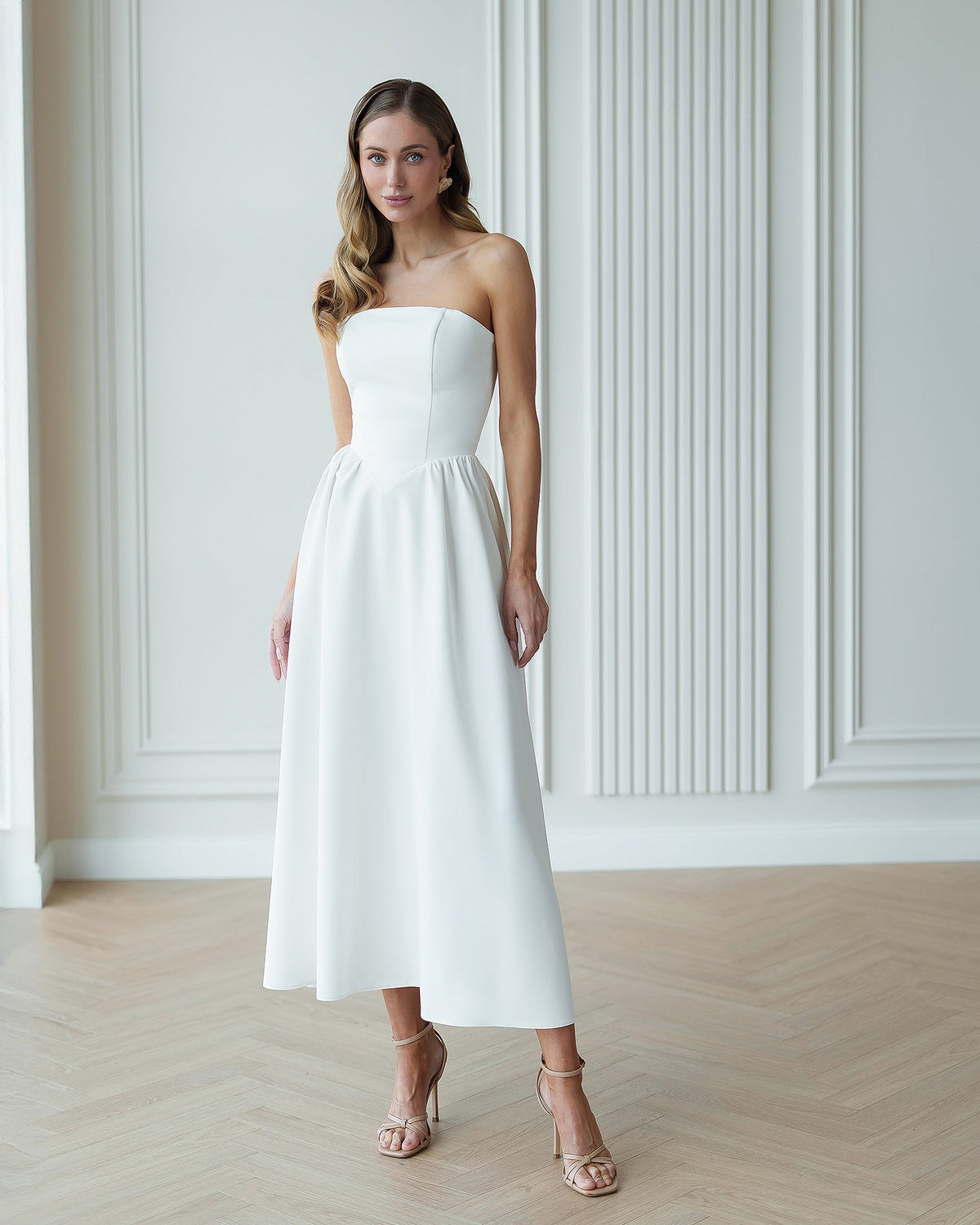 Lucia Bridal Midi Dress, fotoğraf 1