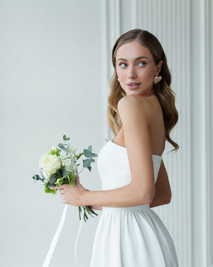 Lucia Bridal Midi Dress