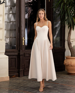 Odette Bridal Midi Dress