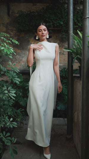 Athena Bridal Cape Gown