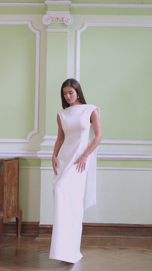 Athena Bridal Cape Gown