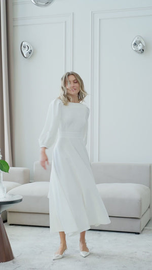 Valerie Bridal Midi Elbise