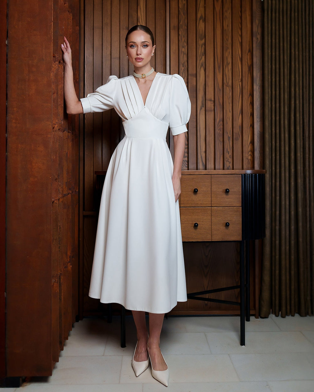 Valencia Bridal Midi Dress