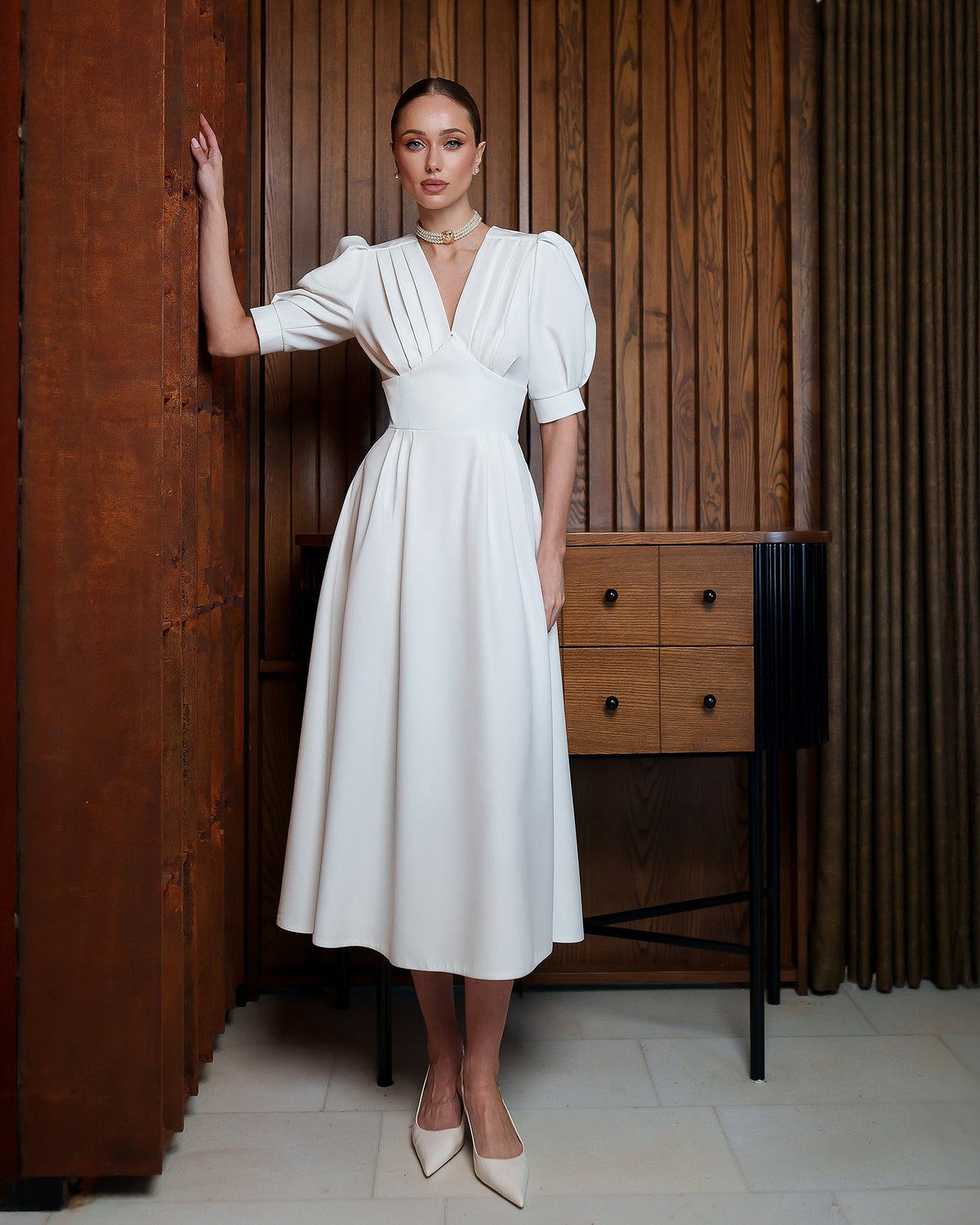 Valencia Bridal Midi Dress, fotoğraf 1