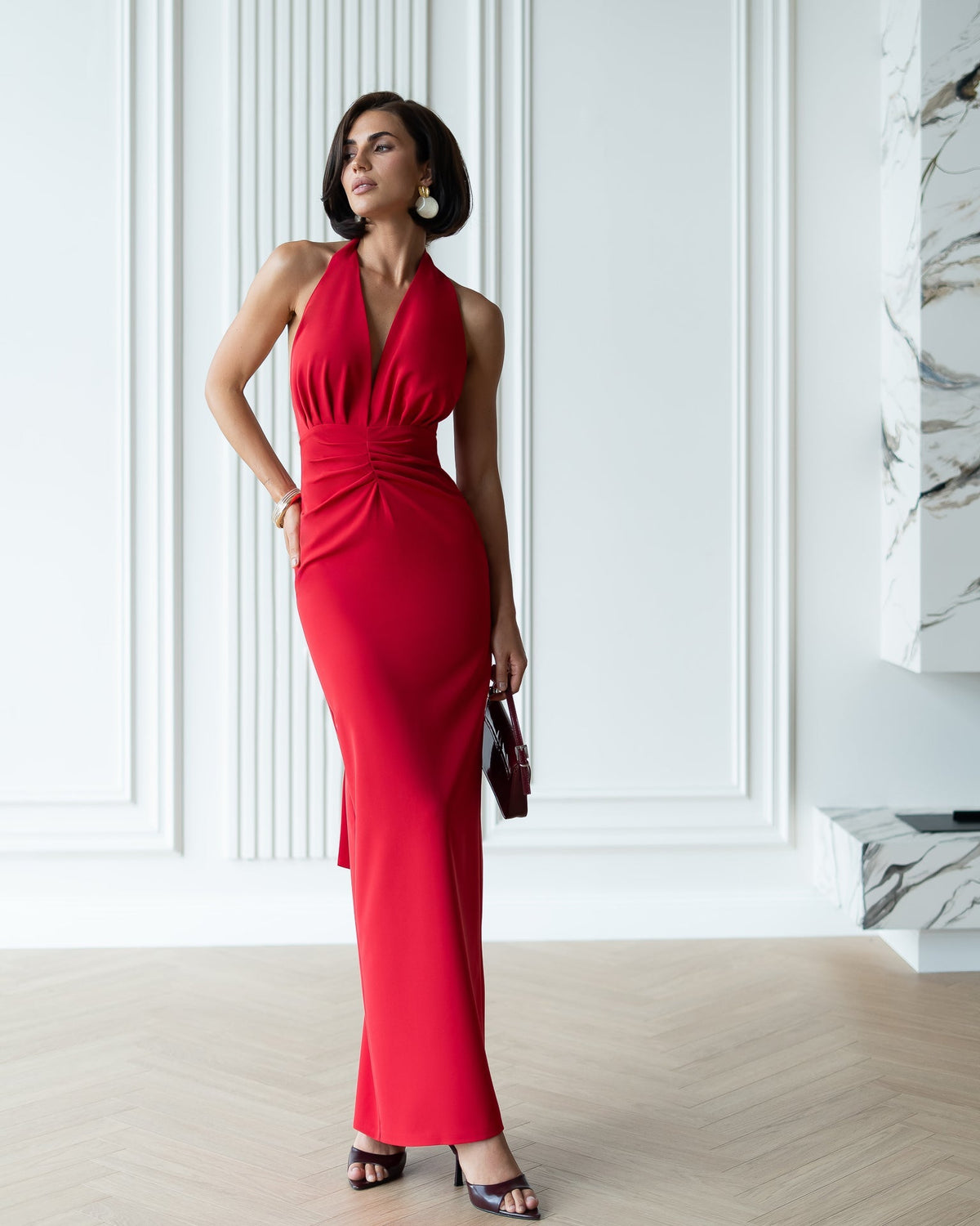 Verona Dress, Kırmızı, fotoğraf 1