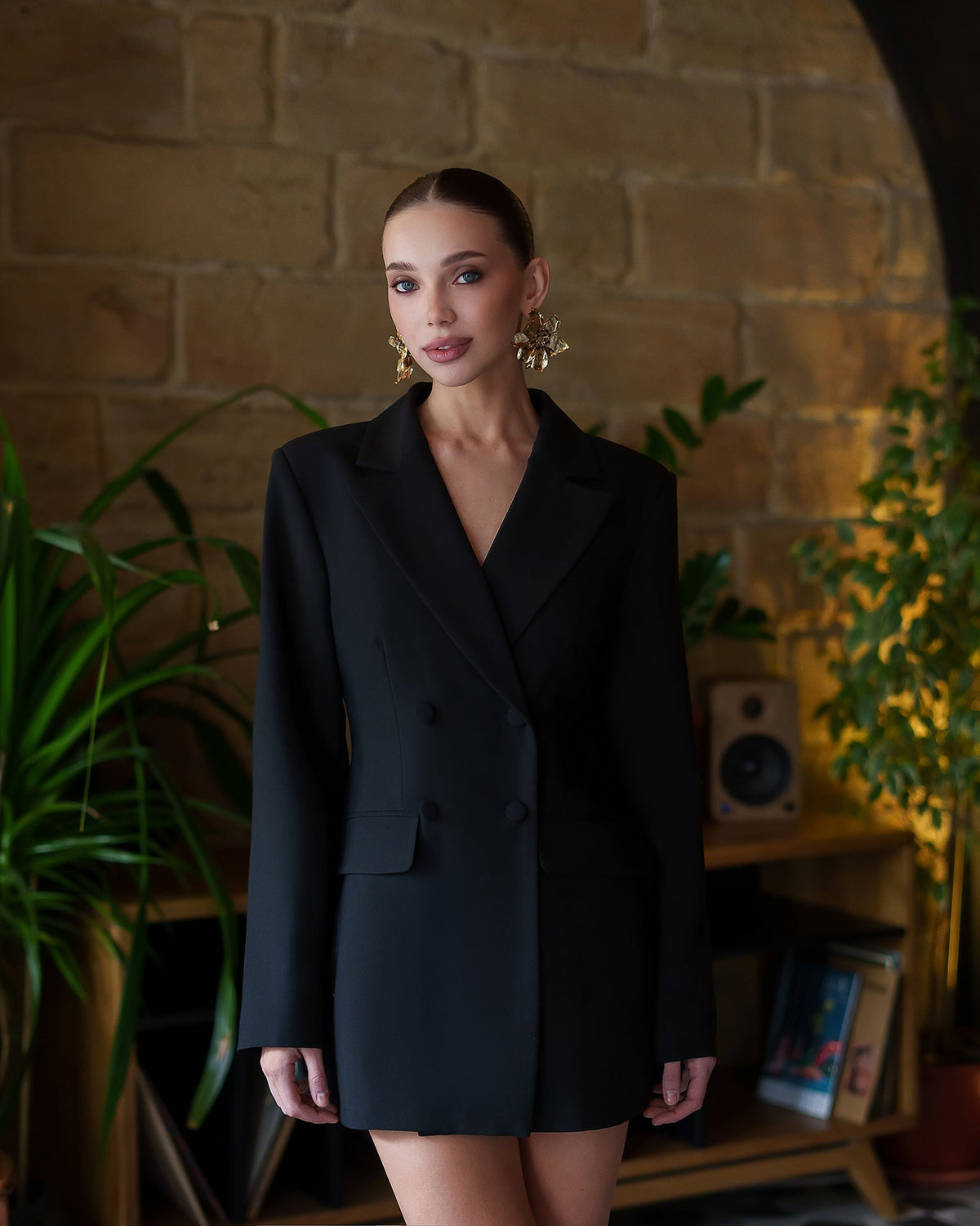 Viviana Blazer Elbise, Siyah, fotoğraf 3